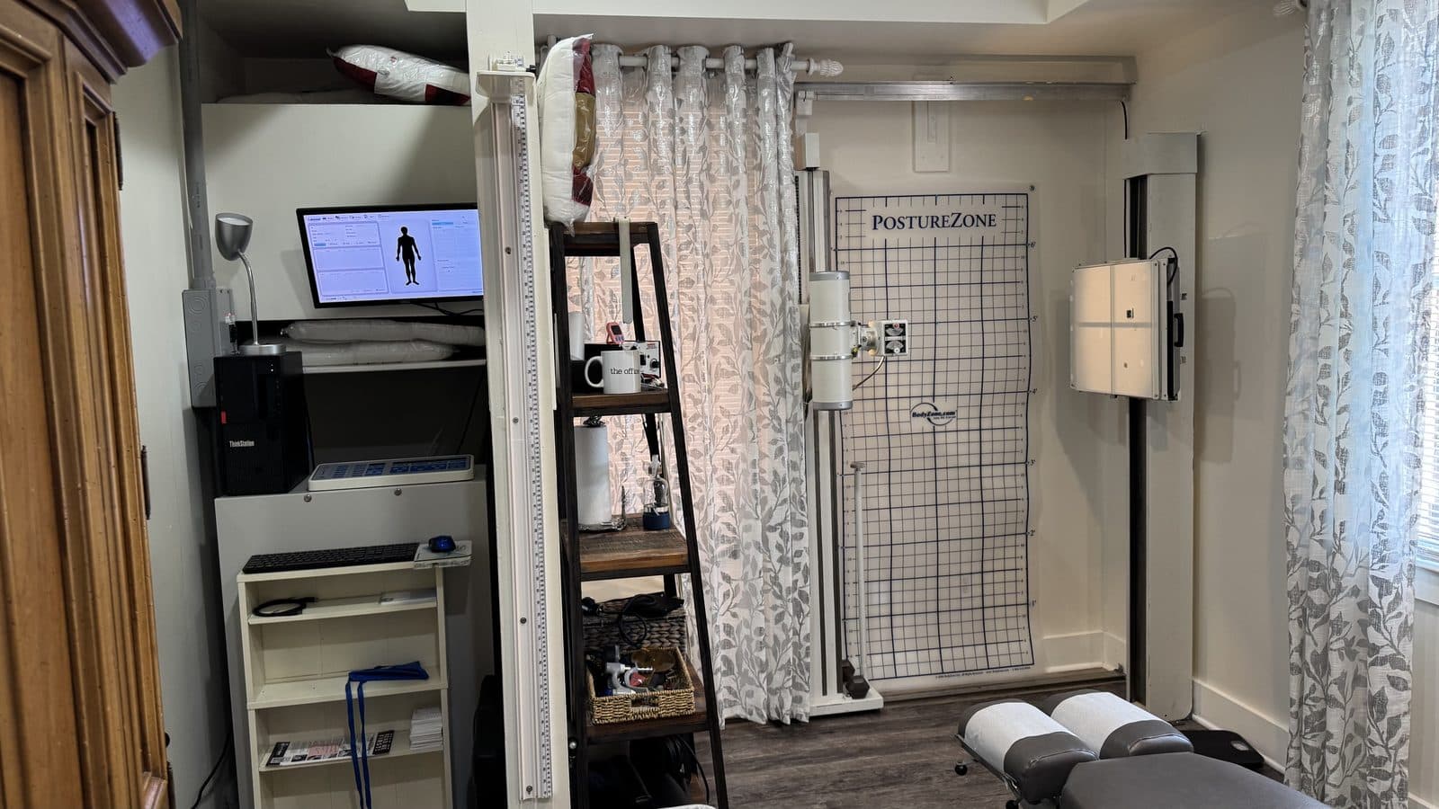 Posture assessment room at Webster Chiropractic