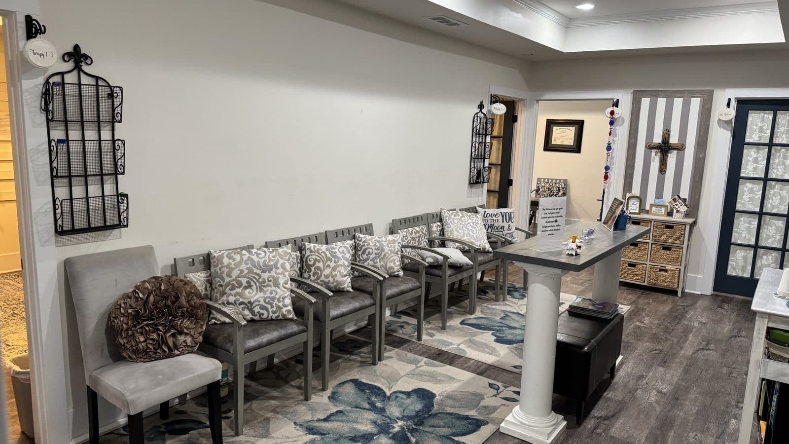 Waiting room at Webster Chiropractic